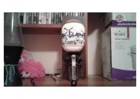 Antique coffer grinder